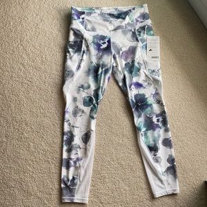 Athleta Floral Mudra 7/8 Tights
